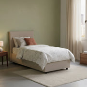 Ummhakim, Letto Singolo Contenitore Made in Italy, Grigio Tortora