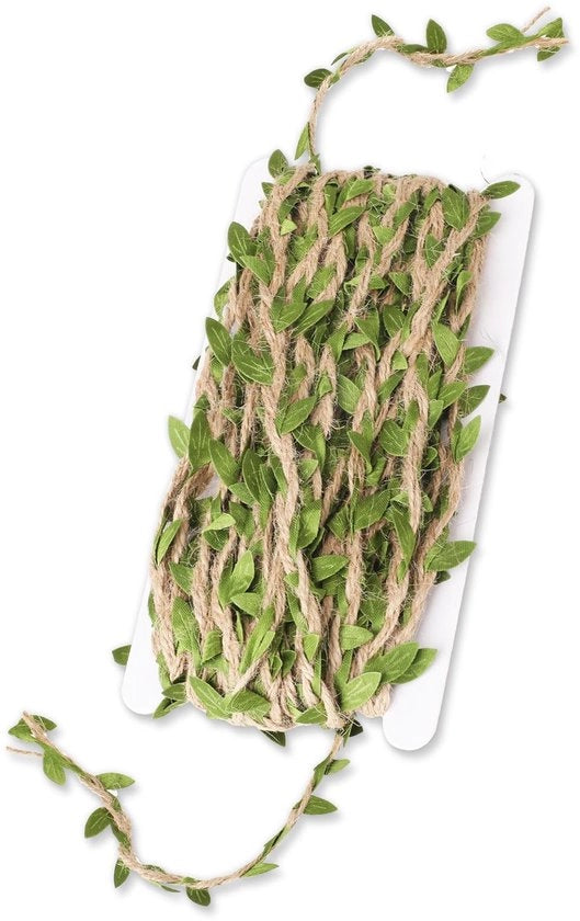 Decorazione per Parete con Finta Vite con Foglie Artificiali e Lint Decorativo per Piante Finte in Lint Verde, Garland per Decorazione di Matrimoni e Feste.
