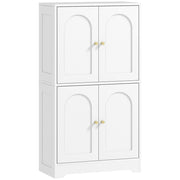Mobile cucina con 4 ante e 2 ripiani regolabili ¨C zephmum ¨C bianco 60x30x110