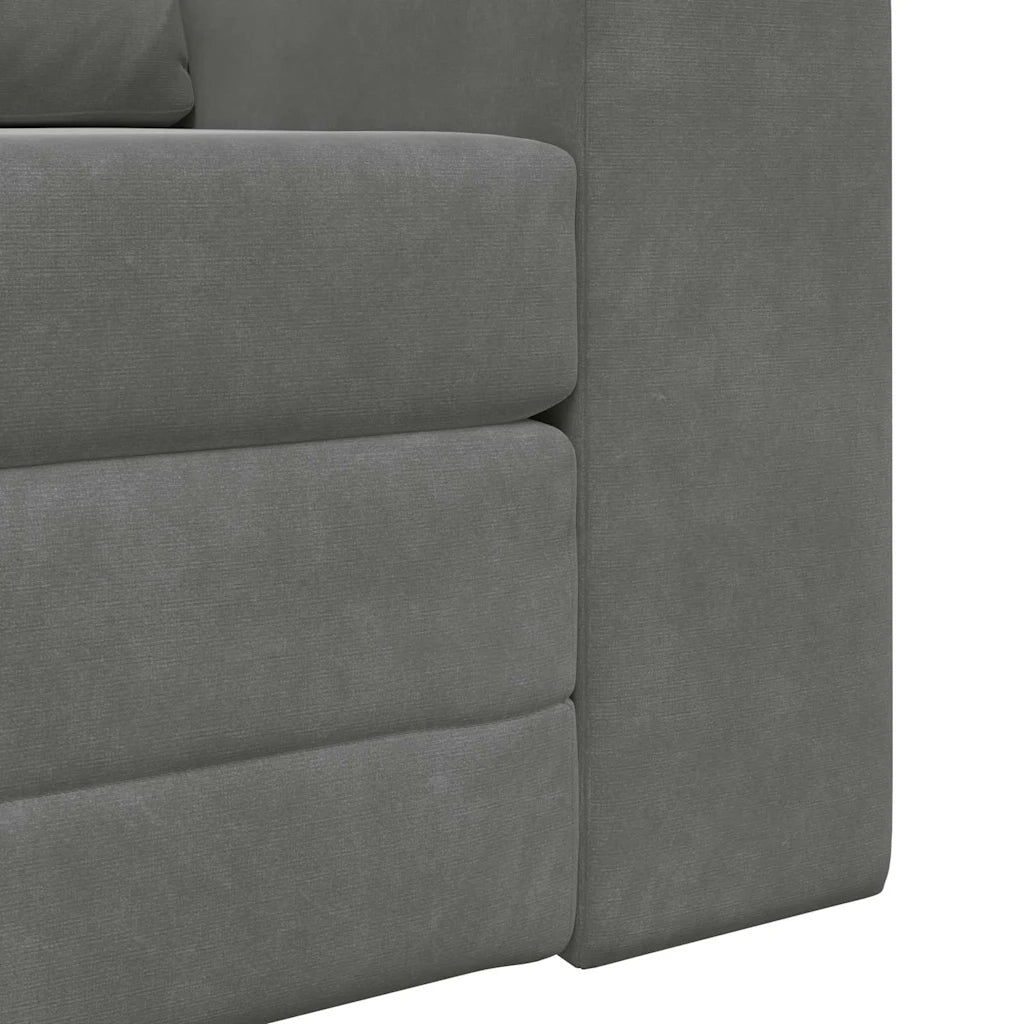 Divano letto-Sofa Letto-Daybed Grigio scuro 98 x 71 x 83 cm Velluto