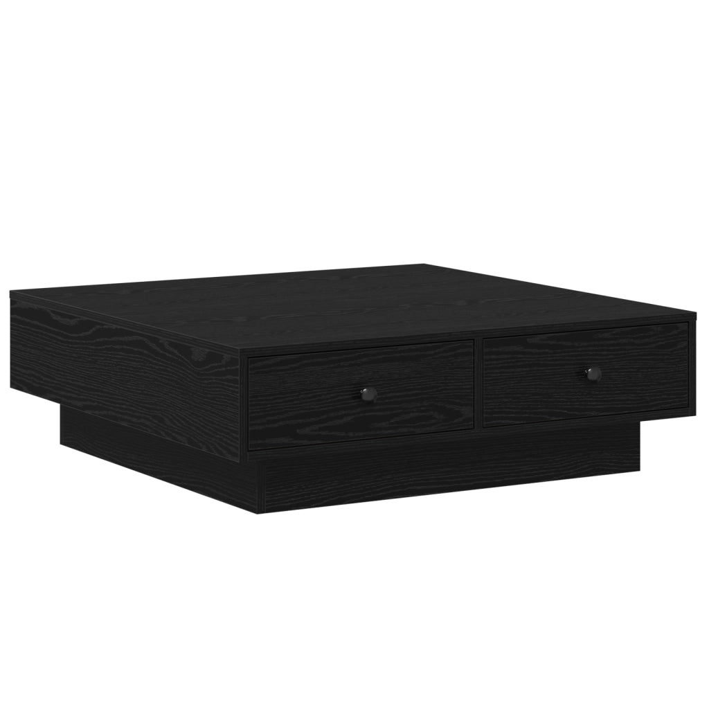 Tavolino da CaffÃ¨ Rovere nero Legno ingegnerizzato 90 x 90 x 28 cm