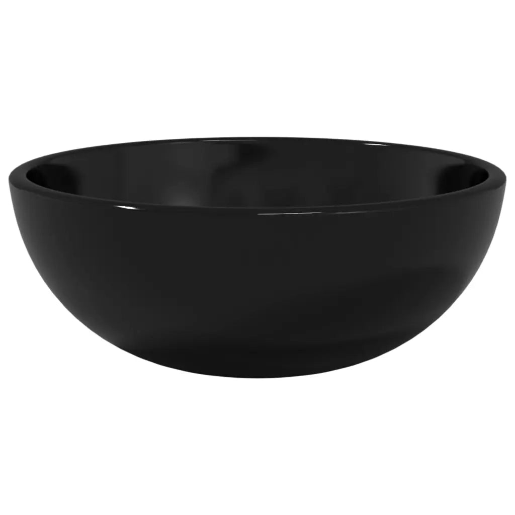 Lavandino in Vetro Temperato 30x12 cm Nero CFW5177067