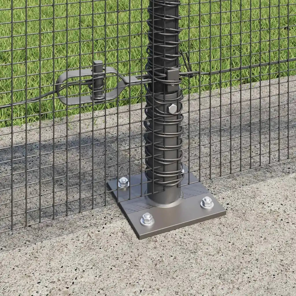 Palo della recinzione Grigio 25 x 1 m (rete 12 x 12 mm) Acciaio