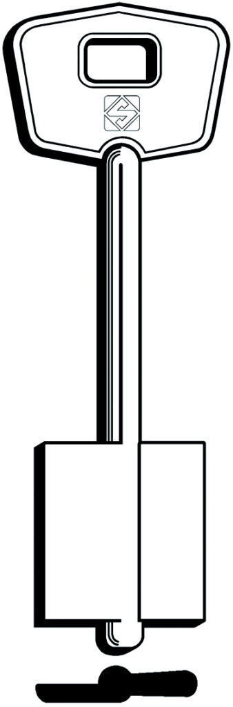 Silca CHIAVE A DOPPIA MAPPA 5MT14 (G. VAT 0) MOTTURA 5.00 pz