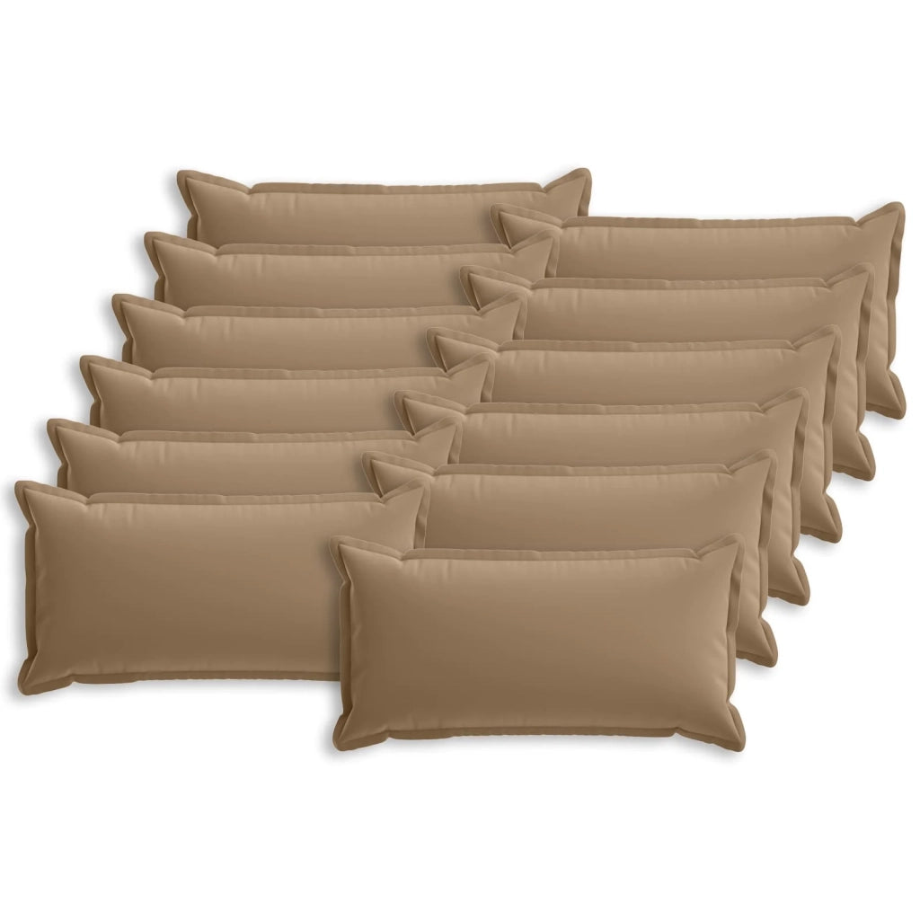 Federa 12 pz HOUTEN Tortora 40 x 80 cm Poliestere 918315