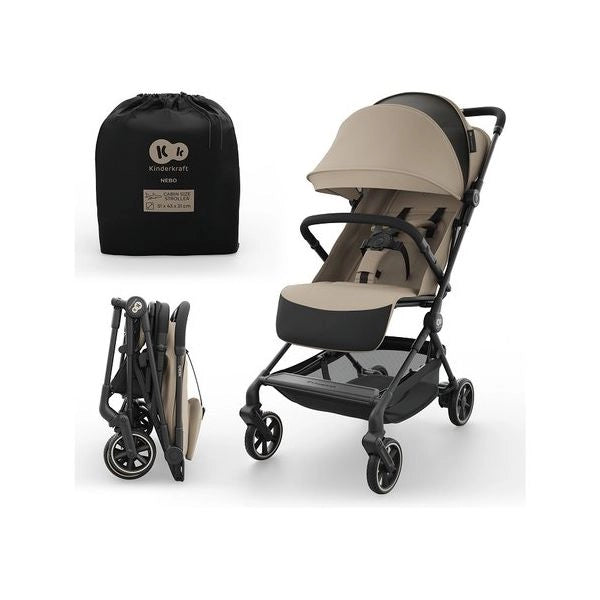 Passeggino 4 ruote kinderkraft ksnebo00beg0000 nebo cabin beige