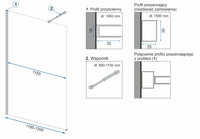 Parete Doccia Rea Aero N 120 Transparent Mensola Evo