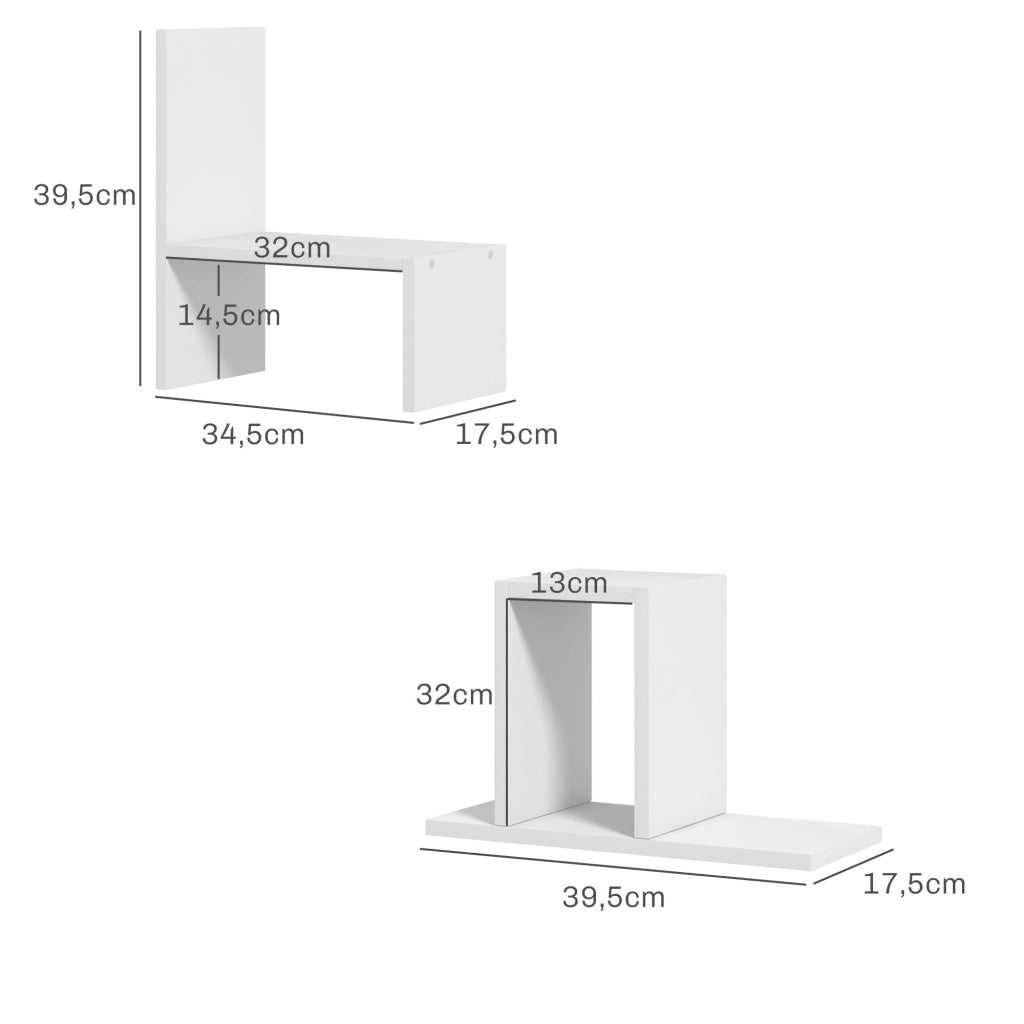 Scaffale modulabile da ufficio ¨C Xylo ¨C MDF bianco 2 pezzi