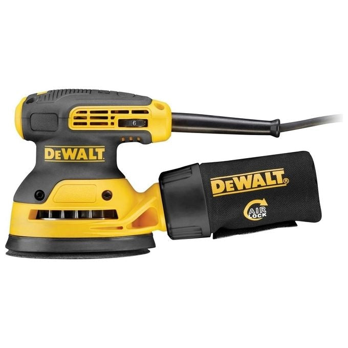 Dewalt DWE6423-QS Levigatrice Roto-Orbitale 125 mm 280 W 8000 12000 OPM colore Nero Giallo