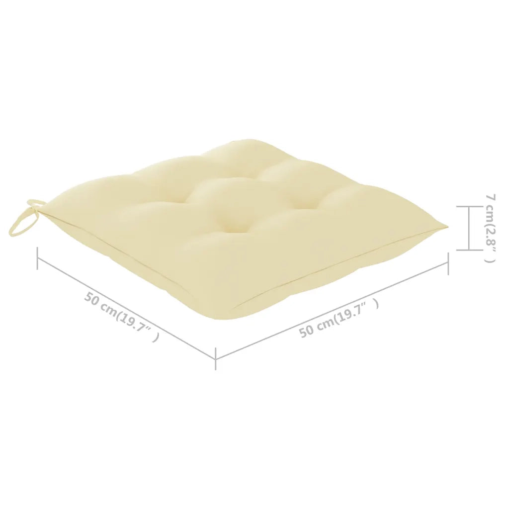 Sedie da Pranzo da Esterni con Cuscini 8 pz Massello di Acacia 3078391