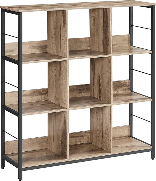 Pannello da Stendino Multifunzionale - Pannello di Supporto in Acciaio - Organizzatore - Resistente - Camel Brown Inchiostro Nero - 30 cm x 100 cm x 103,1 cm