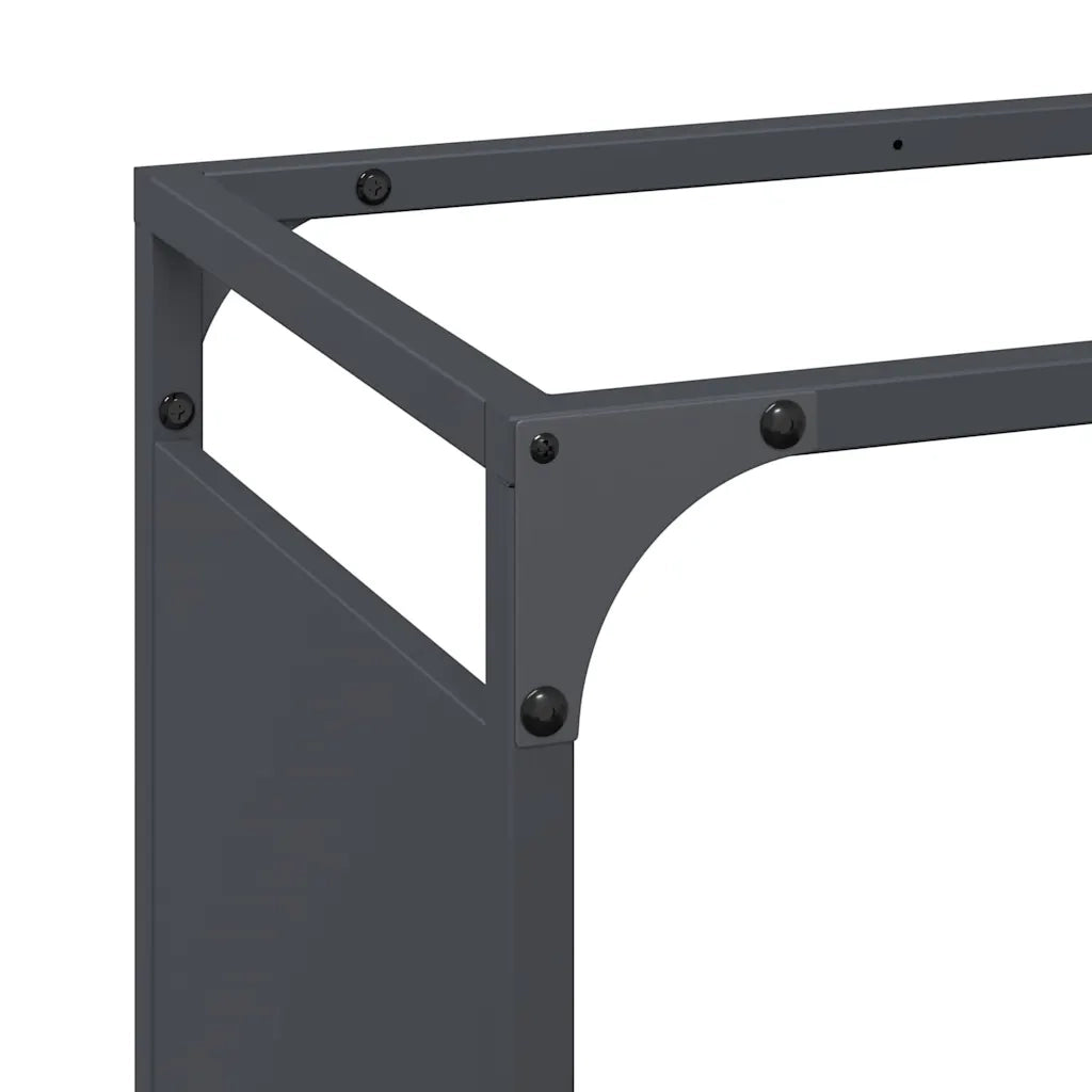 Rastrelliera per Legna da Ardere Antracite 90x28x65 cm CFW2077561