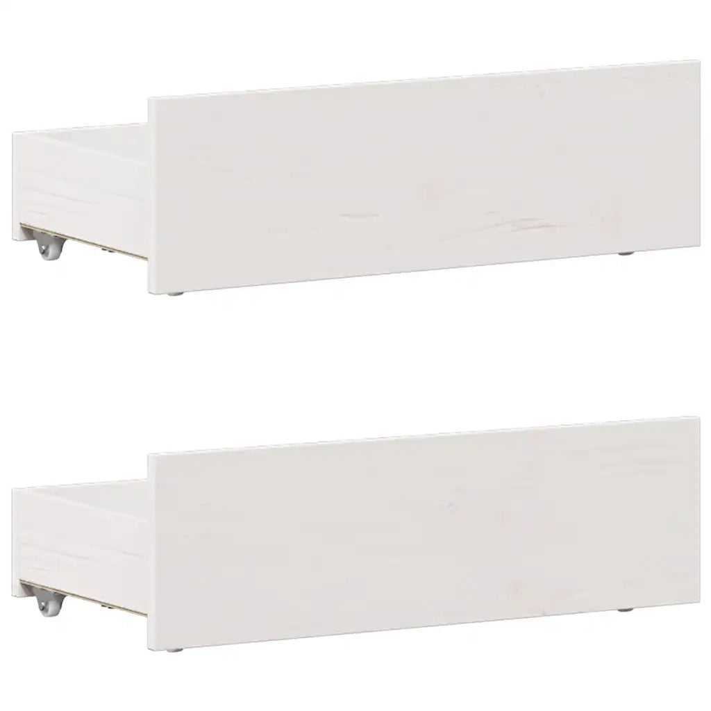 Giroletto senza Materasso con Testiera Bianco 90x190 cm Pino