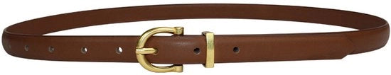 Riem in pelle flessa da 100 cm, cintura decorativa per giacche da jeans con chiusura in alluminio.
