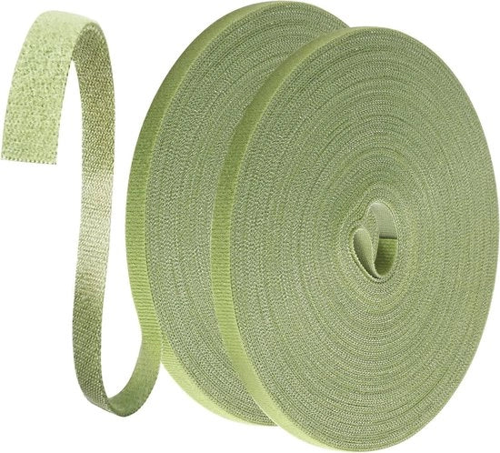 Leganti di piante 50m con chiusura a gomito per piante - Aiuto alla crescita delle piante - Resistente al tempo - Riutilizzabile - 25m/rotolo