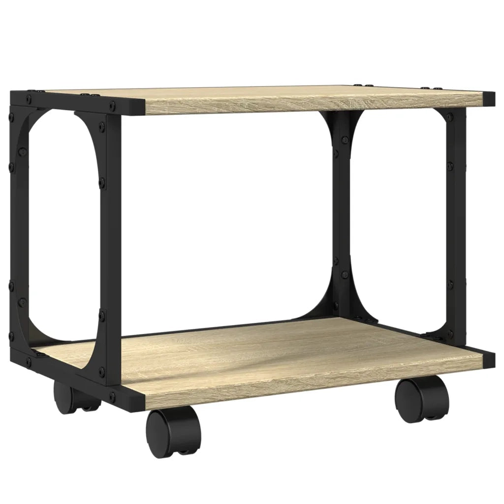 Supporto Stampante 2 Piani Rovere Sonoma 41x28x33,5 Multistrato CFW7869888