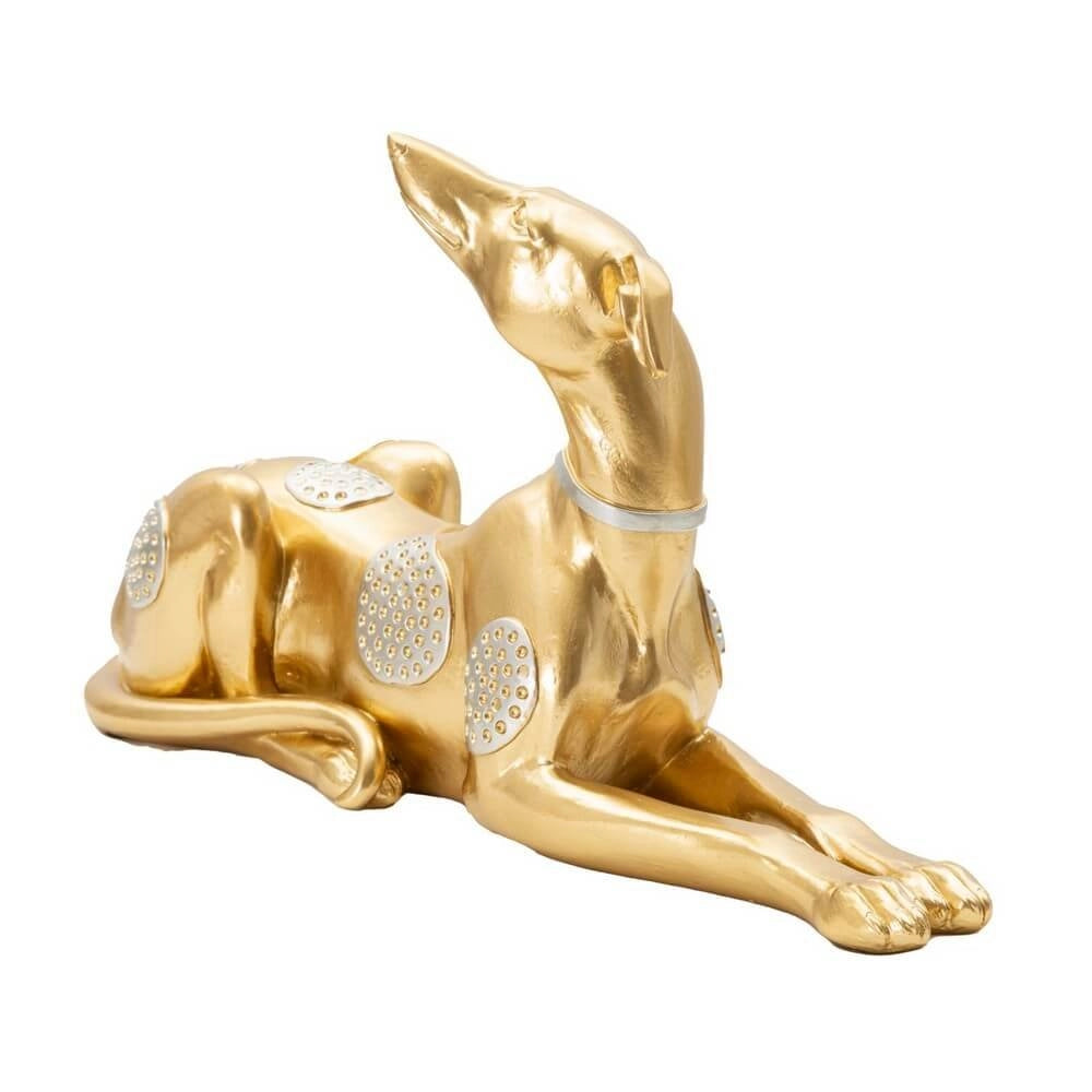 Statua cane sdraiato cm 32,2X9,5X18,3 - SDRAX