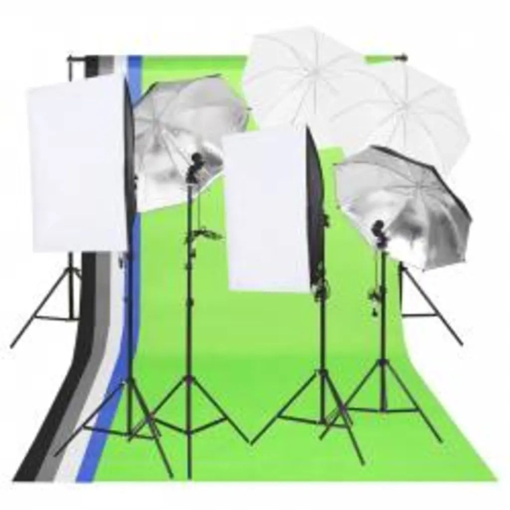 Kit per Studio Fotografico con Set Luci, Fondale e Riflettore CFW9706242