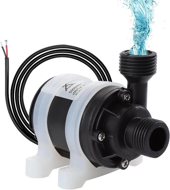 Mini-pompa acqua DC 12 V pompa acqua senza spazzole 800 l/h 5 m con supporto di pompa amfibie in silicone per vasca acquario vasca per pesce