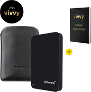 Disco Rigido Esterno - Disco Rigido Esterno 5 TB Multifunzionale - Disco Rigido Esterno con 8 MB Cache - 100% Garanzia di Soddisfazione - 5400 giri al minuto - Incluso Case di Alimentazione