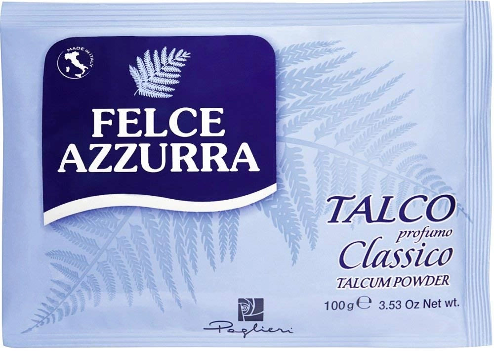SET 48 BUSTE FELCE AZZURRA TALCO DA 100 GRAMMI AL PROFUMO CLASSICO