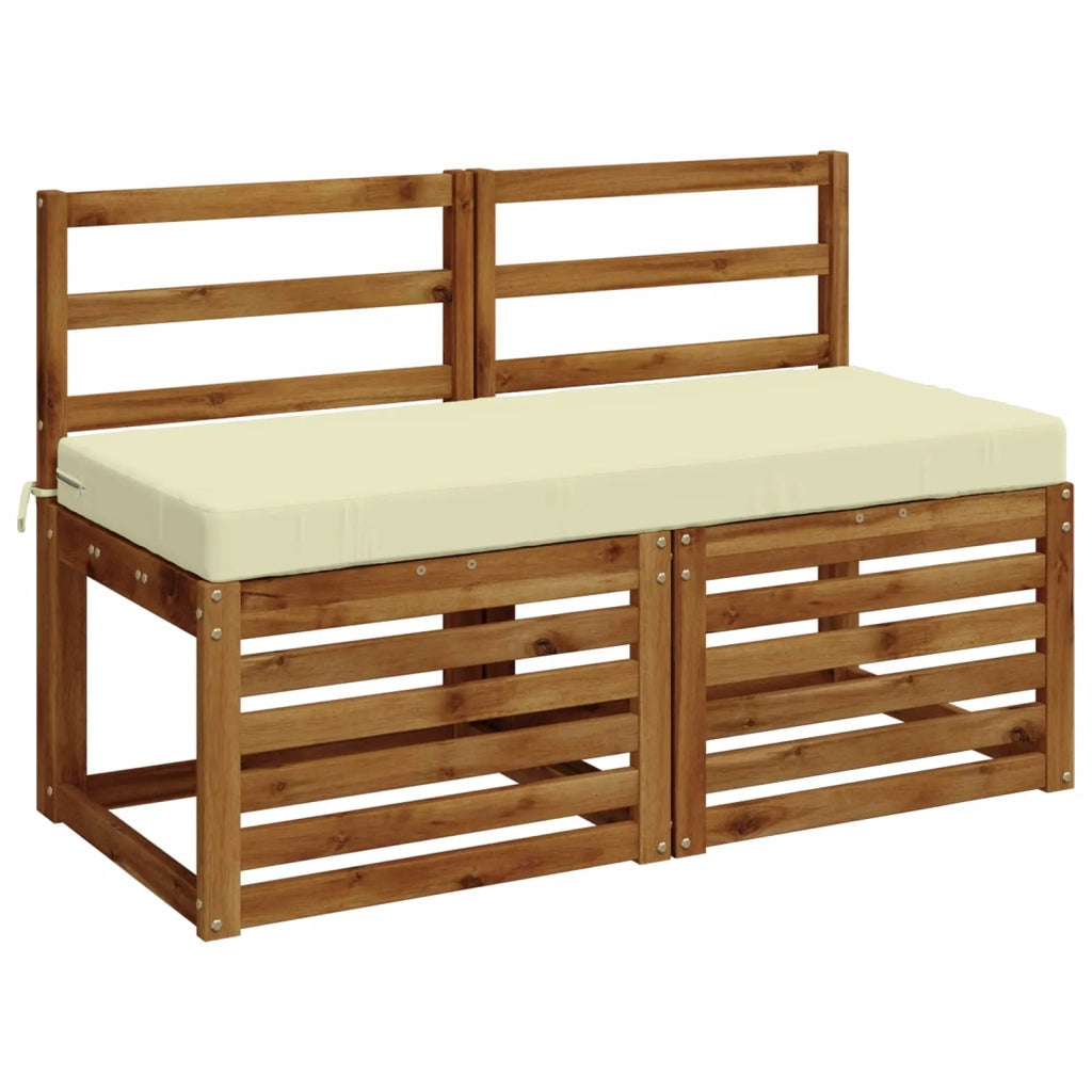Cuscini per Panchina a 2 Pezzi SOEST 2 pz 100% Poliestere Crema 950159