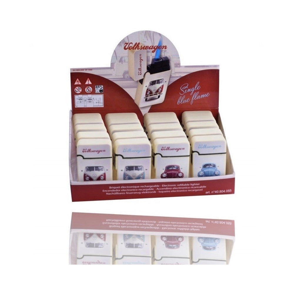 Trade Shop - Confezione Box 20 Pz Accendini Elettronici Ricaricabili Auto D'epoca Tempesta -
