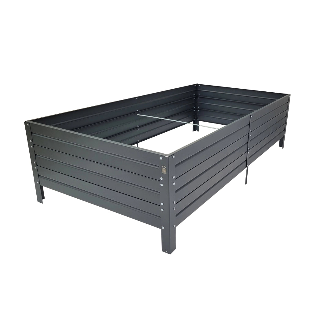 Fioriera rialzata KLASIKA GARDEN, rivestimento verniciato a polvere, antracite RAL7016 150x75x30