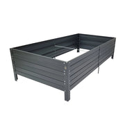 Fioriera rialzata KLASIKA GARDEN, rivestimento verniciato a polvere, antracite RAL7016 150x75x30