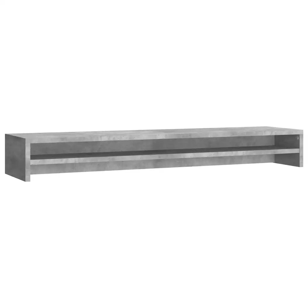 Supporto Monitor Grigio Cemento 100x24x13 cm Legno Multistrato 800337