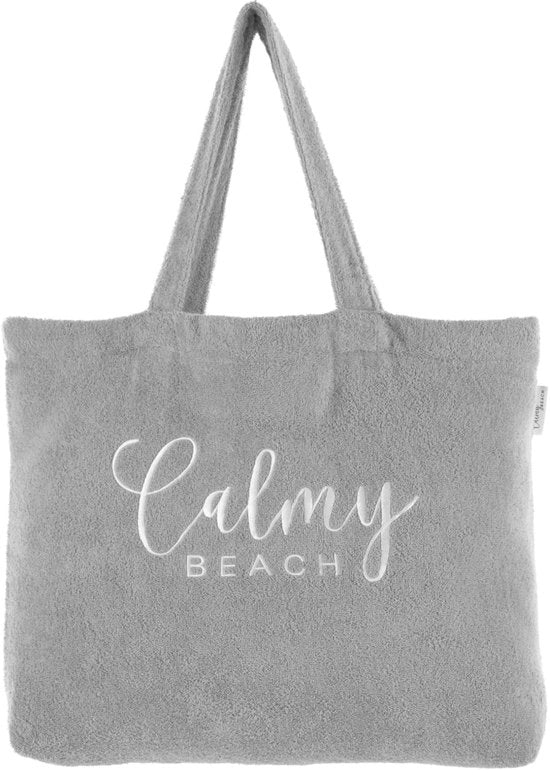 Tas da Bagno in Cotone 100% XL con Borsa Interna e Cinturini Lungi (Grigio)