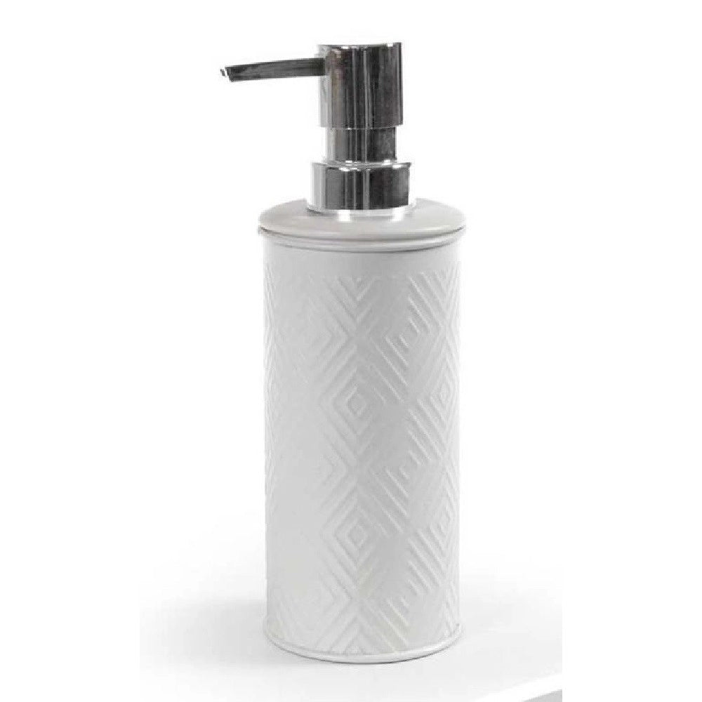 Trade Shop - Dosatore Porta Sapone Liquido Dispenser Metallo Rombo Colori Ass. 6x19cm 783340 -