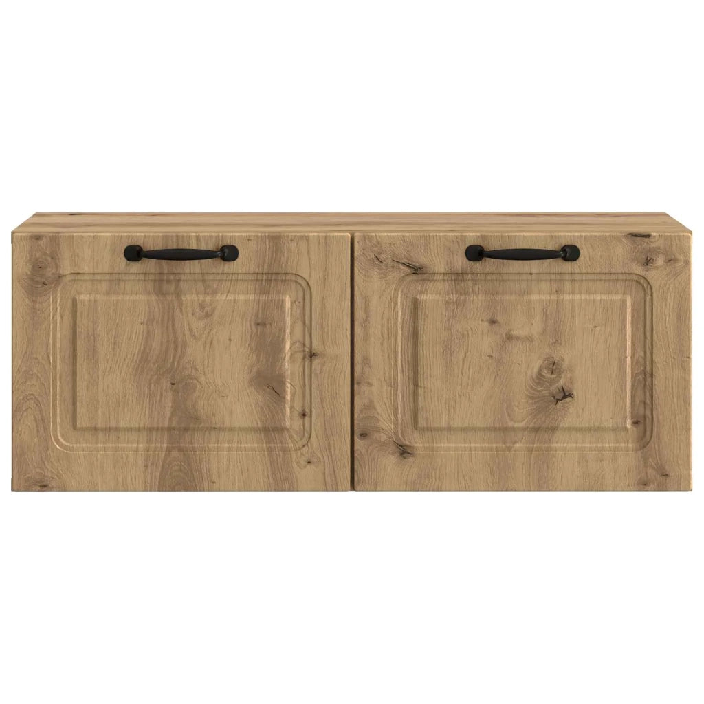 Mobile Porta TV da Muro Rovere Artigianale 78,5 x 31 x 30 cm 899404