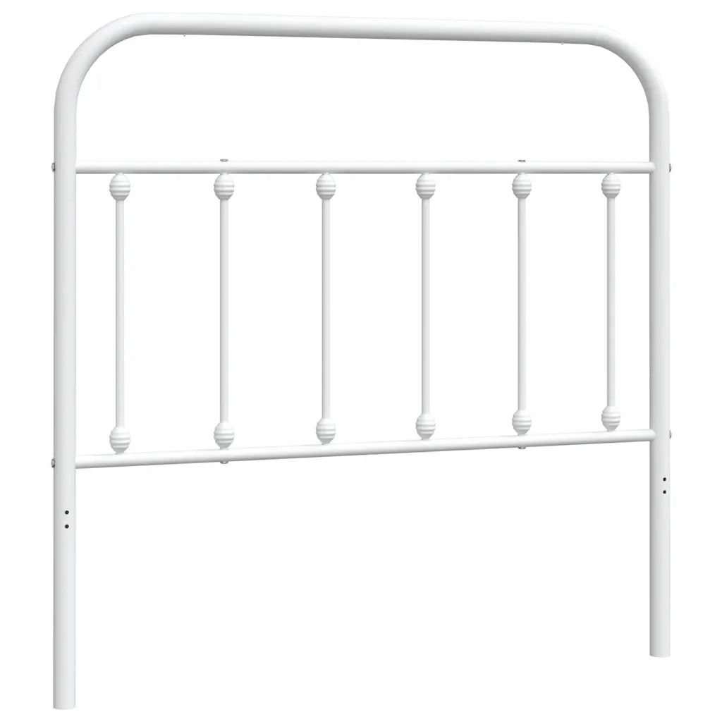 Testiera | Testata di Ricambio in Metallo Bianco 100 cm