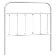 Testiera | Testata di Ricambio in Metallo Bianco 100 cm