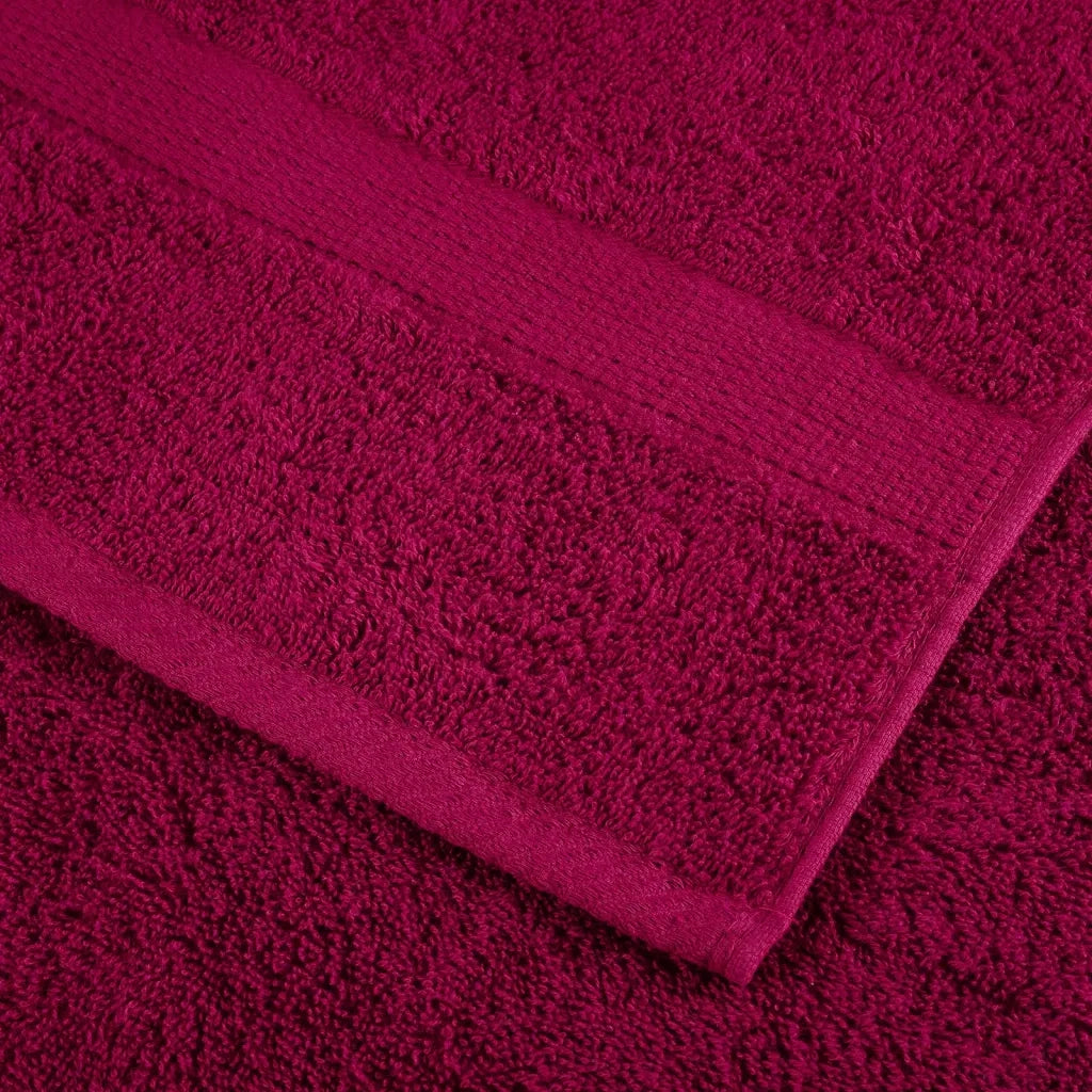 Asciugamani per sauna Premium SOLUND 4 pz | Teli per bagno Bordeaux 80x200 cm 600 g/m2