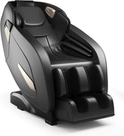 Poltrona Massaggiante 12 Modalità, a Zero Gravità, con Airbag e Rulli SL, Riscaldamento sullo Schienale, Rullo per Piedi, Rilevatore Corpo Automatico, Altoparlante Bluetooth e Timer (Nero)
