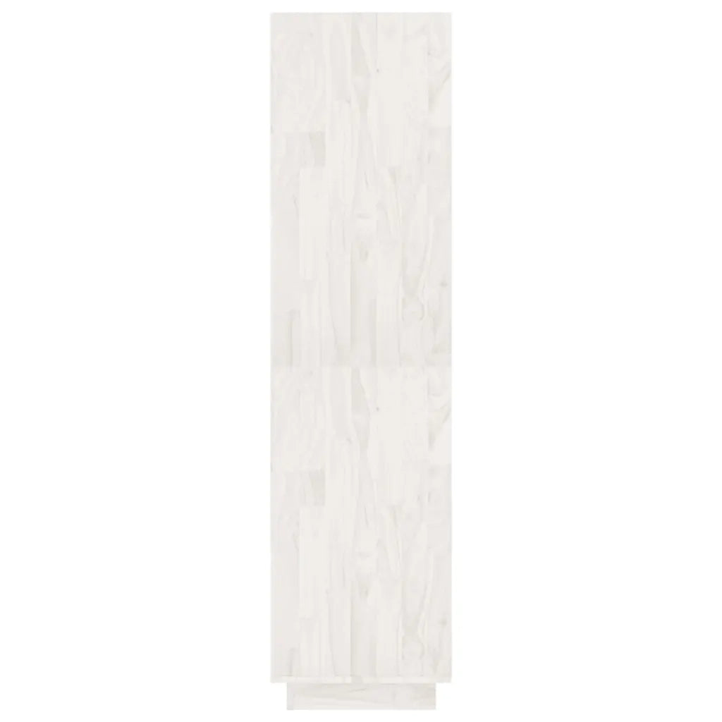 Libreria/Divisorio Bianco 80x35x135 cm Legno Massello di Pino