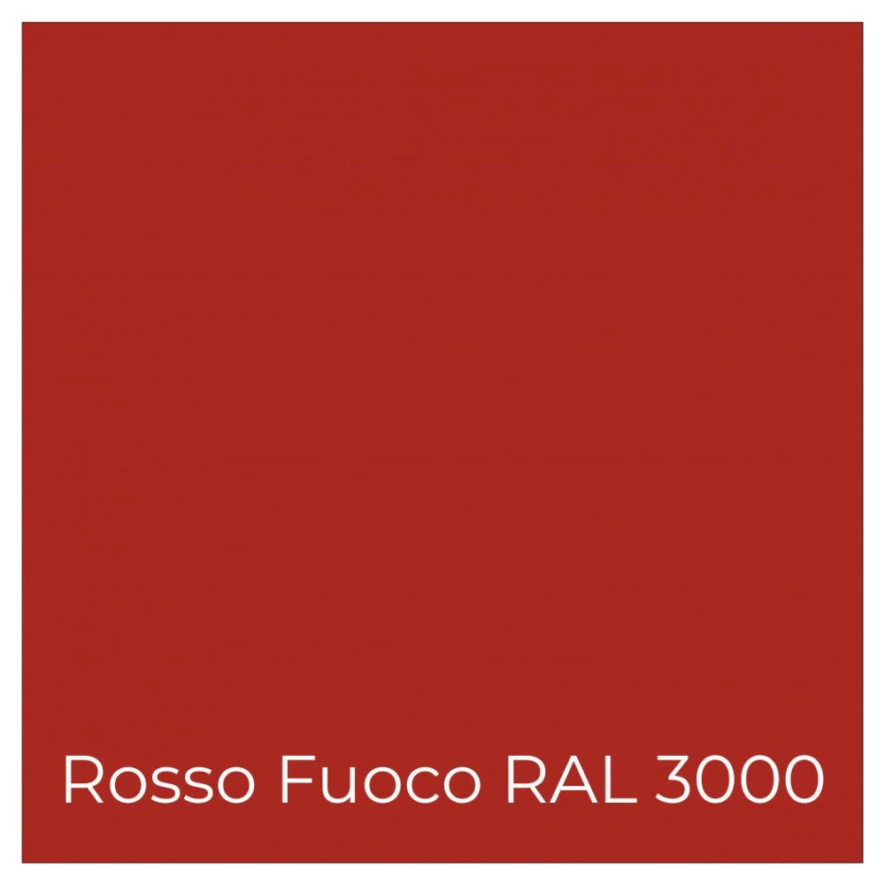 Kit 3 pezzi ferroplus gel smalto sintetico antiruggine rosso fuoco 750 ml