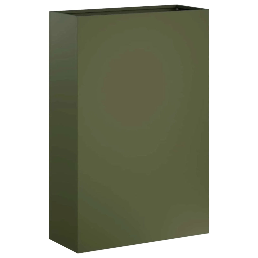 Vaso da giardino 2 pz Verde Oliva 50 x 20 x 75 cm 8005463