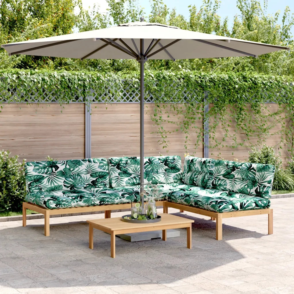 vidaXL Set Divani Pallet Giardino 4pz Cuscini Legno Massello Acacia