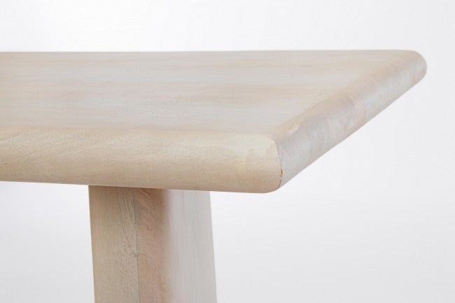 Consolle 130x40x75 cm Caffè White in Legno Naturale