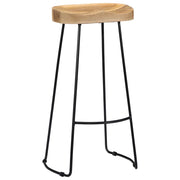 Sgabelli da Bar Gavin 2 pz in Legno Massello di Mango 247838