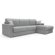 Chris Divano letto angolare 5 posti in tessuto impermeabile T13 268 cm Sinistro (mat. 140x197) grigio
