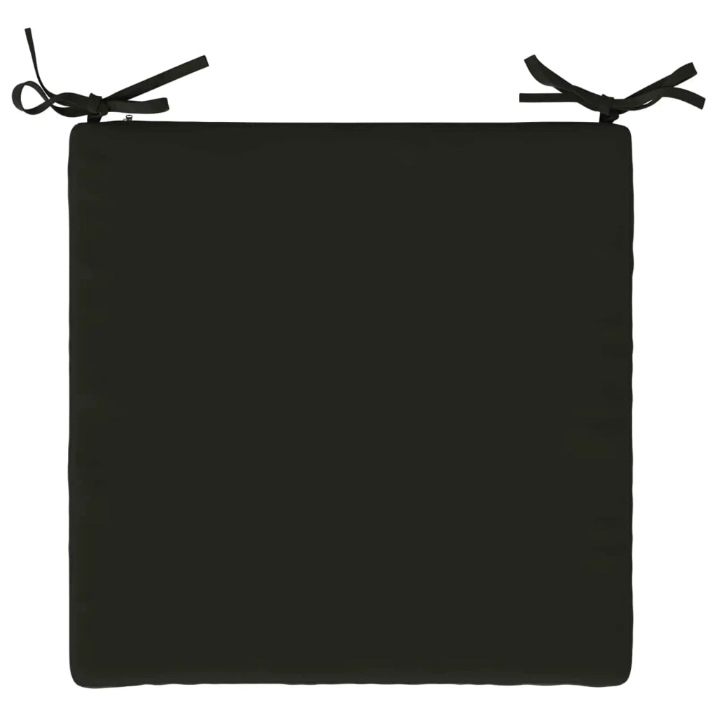 Cuscini per Sedia in 4 Pezzi SOEST 4 pz 100% Poliestere Nero 944426