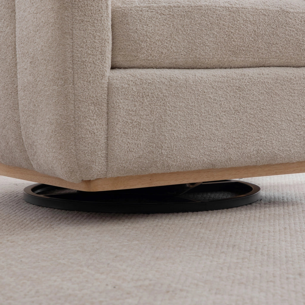 Pouf moderno in chenille - Zephmum- Rotazione 360¡ã decorazione a nappe
