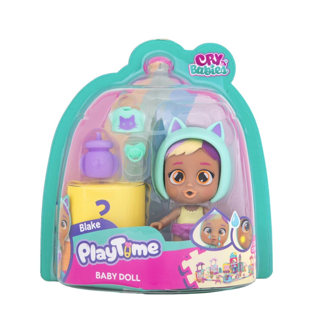 Cry Babies PlayTime Day Care Blake,Bambole con 5+ Accessori, che Piangono Lacrime Vere con Funzione Magica,IMC Toys, Bam