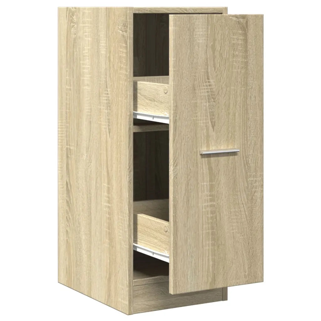 Mobiletto da farmacia multifunzionale contenitore 30 x 41 x 77 cm design classico legno di rovere Sonoma ingegnerizzato 02_0050603