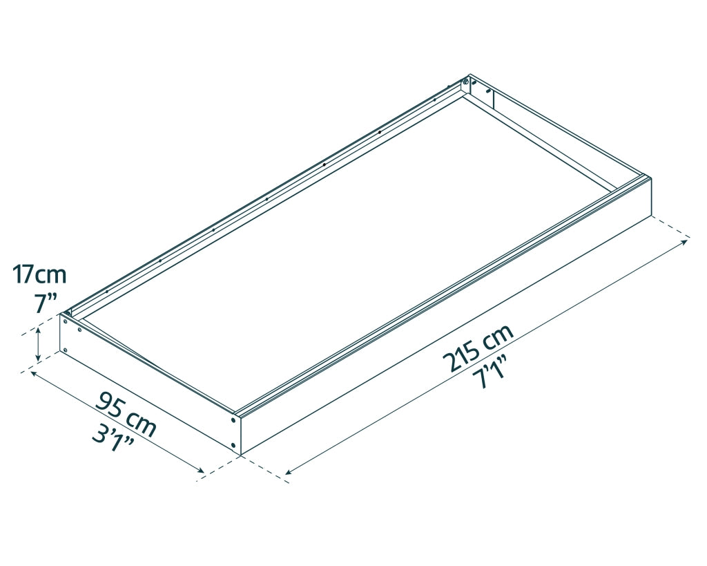 Canopia Sophia Pensilina Da Esterno  215X95 cm Bianco - Opale Bianco