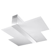 Plafoniera Giorgio Pure Lume 2 luci E27 bianco argento